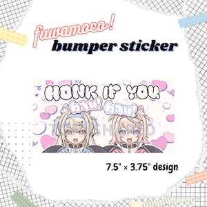 HOLOADVENT | fuwamoco abyssgard bumper stickers