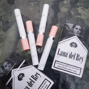 Juego de lápices labiales coleccionables de Lana Del Rey, lápices labiales estilo Lana Del Rey, caja de póster de Lana Del Rey imagen 6