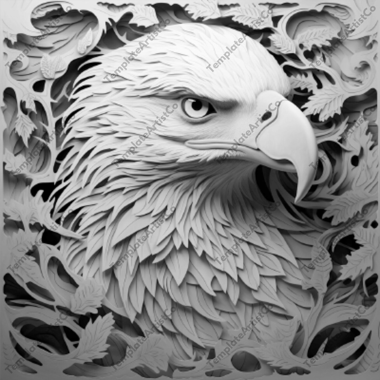 Laser Burn PNG, 3D Illusion Laser Engraving File, Eagle Lightburn File, Laser Burn PNG