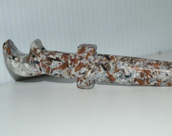 Athame Ritual Tool Crescent Moon & Star, Yooperlite, Honey Calcite or Sodalite. Ritual Set