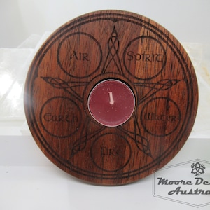Celtic Elements tealight Holder, Celtic Tealight, 5 Elements, Tealight Holder, Sun, Candle Holder, Altar Space,