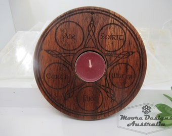 Celtic Elements tealight Holder, Celtic Tealight, 5 Elements, Tealight Holder, Sun, Candle Holder, Altar Space,