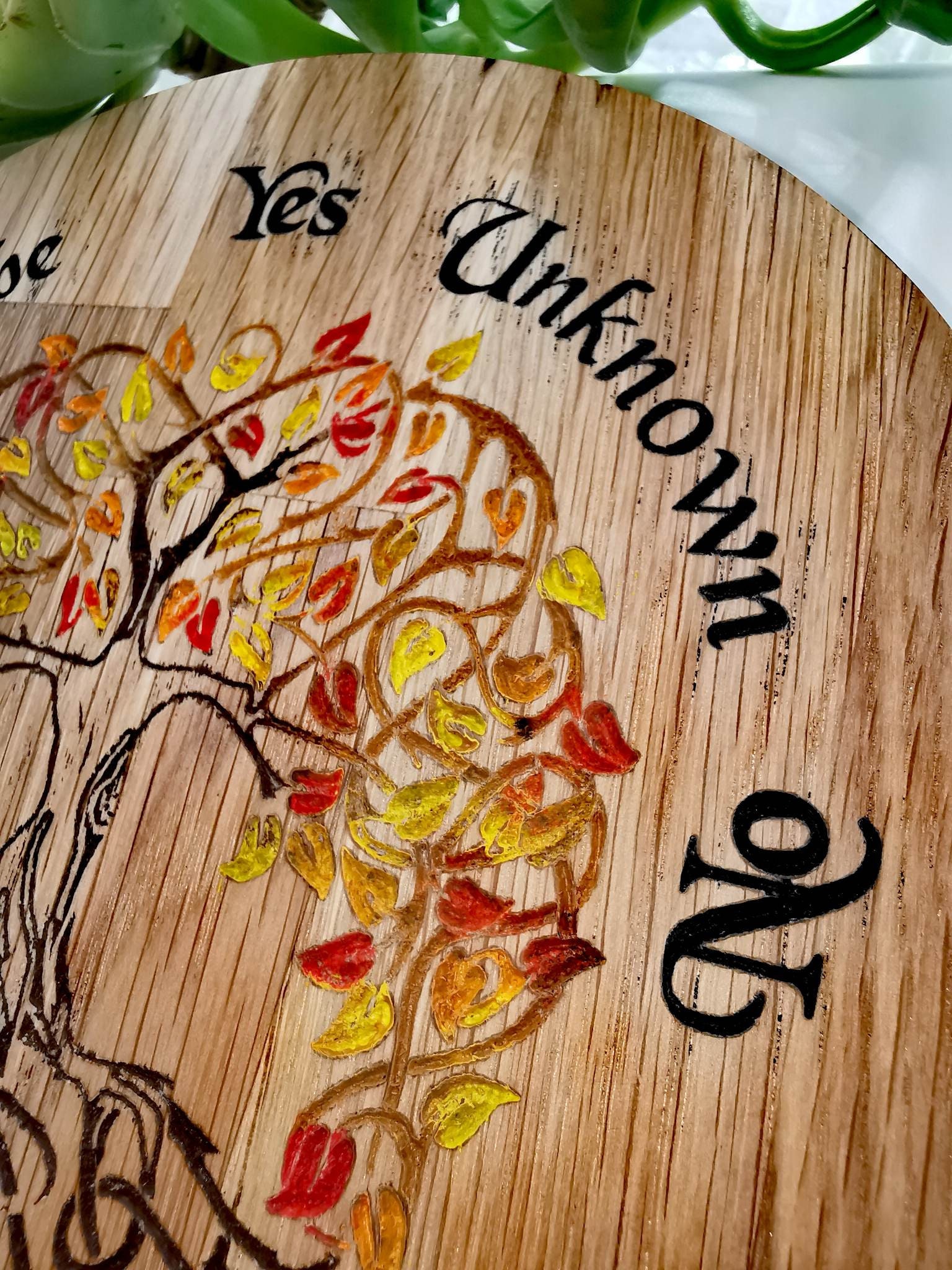 Tavola pendolo per divinazione, tavola di rabdomante in legno, tavola metafisica di divinazione per Wiccan - 9.8 pollici