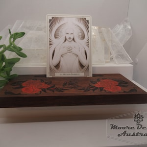 Gothic Rose & Black Cats, Card Holder for you Daily Draw, Affirmation Cards, Oracle Cards, Tarot Cards