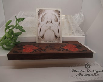 Gothic Rose & Black Cats, Card Holder for you Daily Draw, Affirmation Cards, Oracle Cards, Tarot Cards