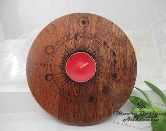 Sonnensystem Teelichthalter, Pagan Altar Decor