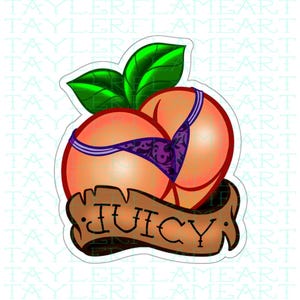 Adesivo tagliato a bacio 3&quot;x3&quot; Juicy Peach