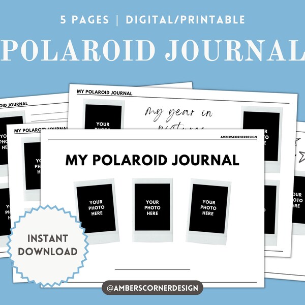 Polaroid Journal Etsy