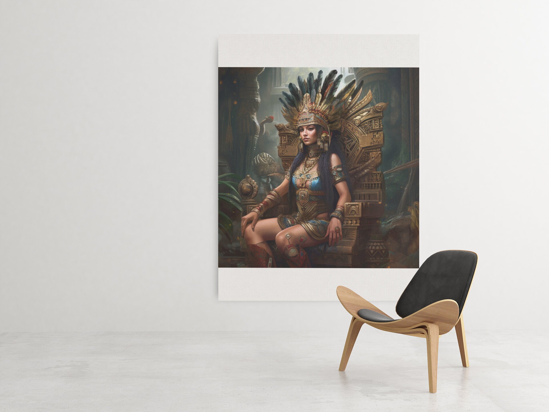 Beautiful Aztec Queen Woman No.10 //premium Digital Product Ai Clip Art ...