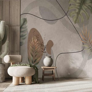 Wallpapers for living room, boho modern style 1