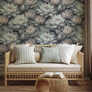 Papier peint floral – peinture de fleurs aquarellées 1