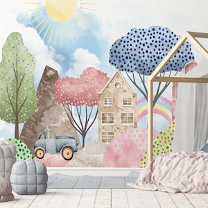 Carta da parati murales, per la cameretta dei bambini