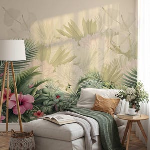 Papier peint fleuri pour la chambre Emily Design