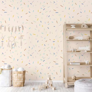 Carta da parati Confetti per una cameretta per bambini in stile pot-pourri 1
