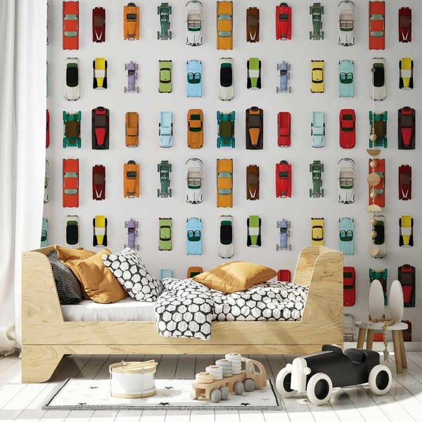 Racing cars wallpaper watercolors