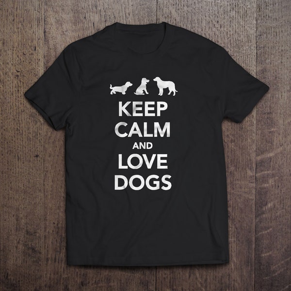 Keep Calm Love Dog Etsy