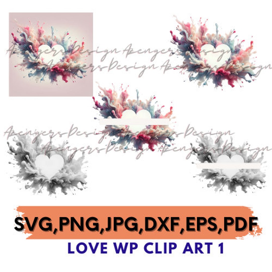 HEART LOVE Wp Ca1love Clip Art Svg Png Eps Dxf Pdf Jpg Silhouette ...