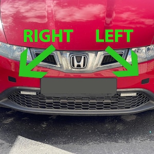 Honda Civic 8th Front Tow Eye Cover Bumper Insert FN2 8g Mk8 VIII Euro 2006-2011