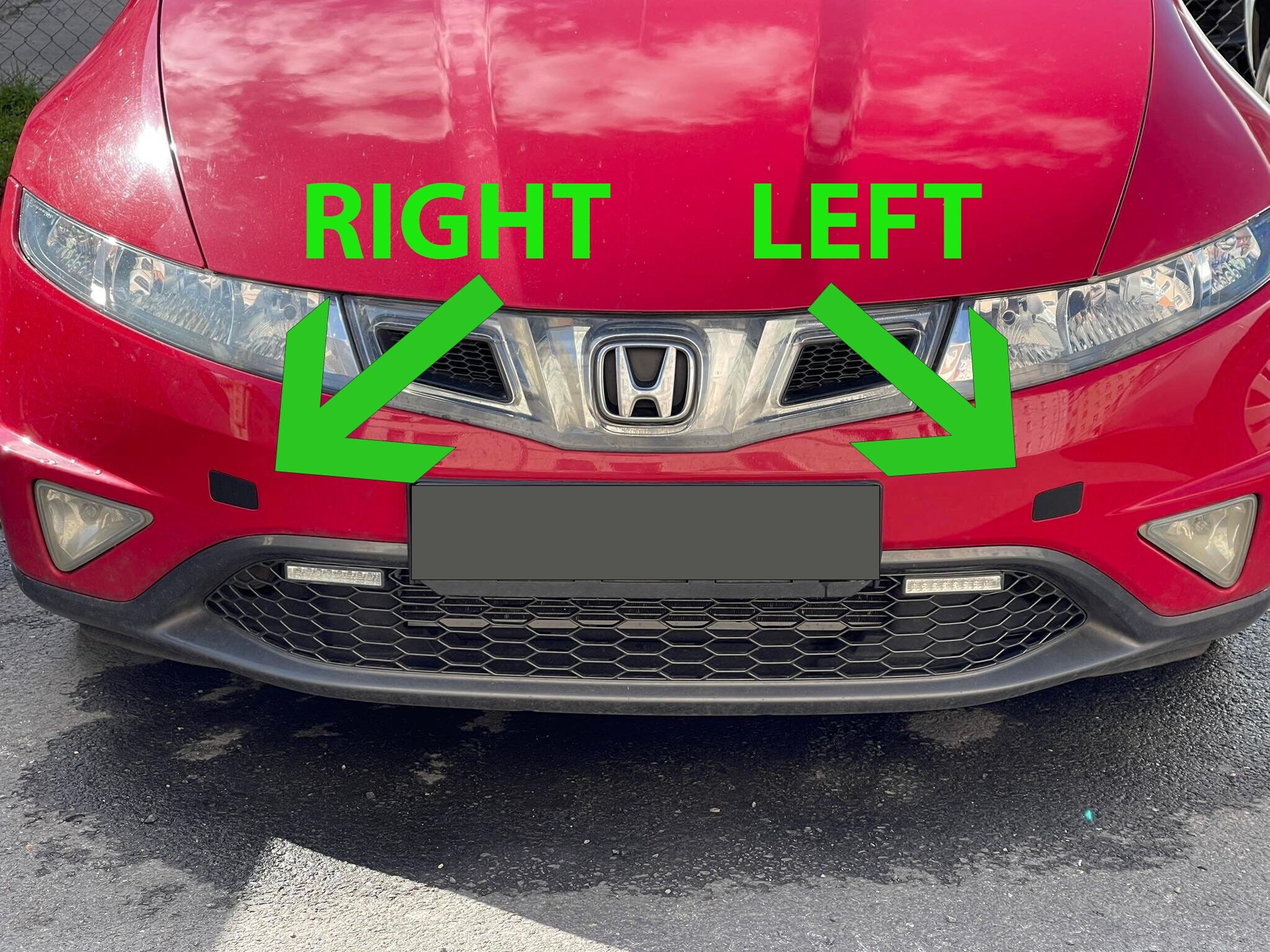 Cache D'œillet De Remorquage Pour Honda Jazz II 2003-2007 - Pièce De Rechange Noir, Plastique Durable, Facile à Installer