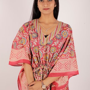 Block Print Kaftan, Kaftan für Frauen, Kaftan für Frauen Plus Größe, Strandbekleidung für Frauen, Mutterschaft Kaftan, Strand Cover Up