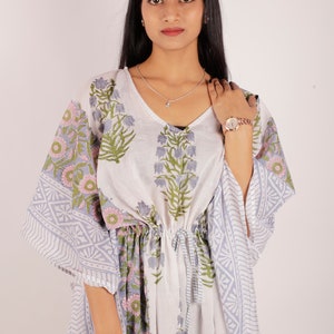 Block Print Kaftan, Kaftan für Frauen, Kaftan für Frauen Plus Größe, Strandbekleidung für Frauen, Mutterschaft Kaftan, Strand Cover Up