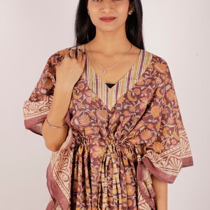 Block Print Kaftan, Kaftan für Frauen, Kaftan für Frauen Plus Größe, Strandbekleidung für Frauen, Mutterschaft Kaftan, Strand Cover Up