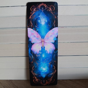 Celestial butterfly fantasy bookmark - Whimsical bookmark - Book lover gift - Fantasy reader gift - id0026