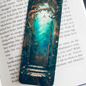 Fantasy magical doors bookmark - Fairy world bookmark - Whimsical and cute bookmark - Book lover gift - Fantasy reader gift - id0255
