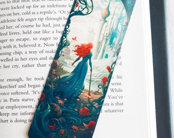 Cute fantasy bookmark - Fairy tale princess bookmark  - Book lover gift - Fantasy reader gift - id0166