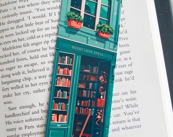 Joli signet de librairie - Signet espace de lecture confortable - Cadeau pour amoureux des livres - id0163