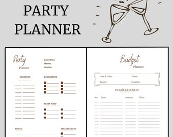 party plan jewelry companies Printable Party Planner, Event Planner, Birthday Planner, Party Checklist, Birthday Party Organizer, Party Budget Planner, Menu, To Do List