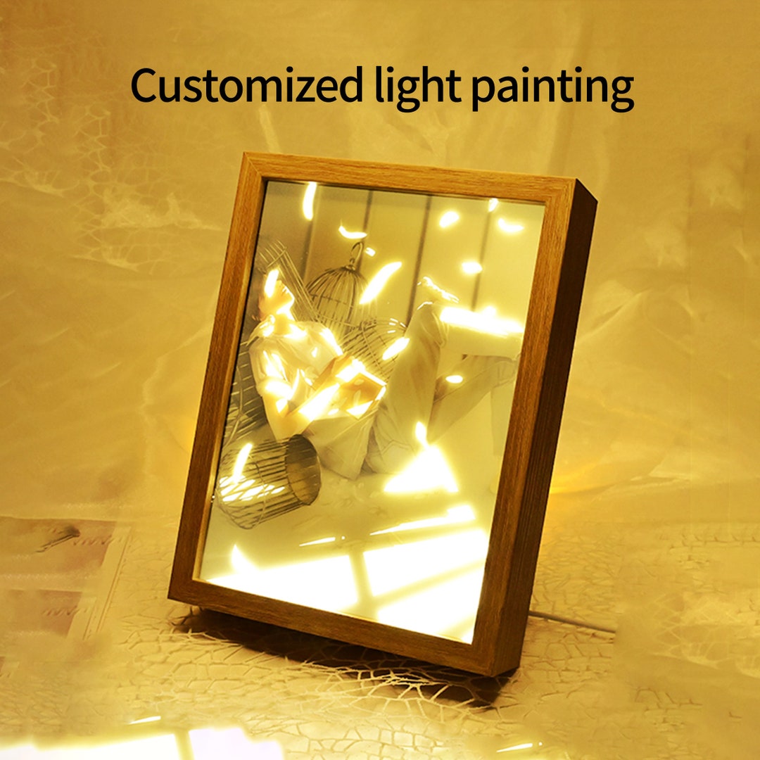 Customized Light Painting LED Light Night Light Painting Etsy