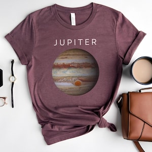 Jupiter Planet T-Shirt, Jupiter Liebhaber T-Shirt, Wissenschaft Weltraum Planet Shirt, Sonnensystem T-Shirt, Astronomie Geschenk, Wissenschaft T-Shirt, Planet Jupiter