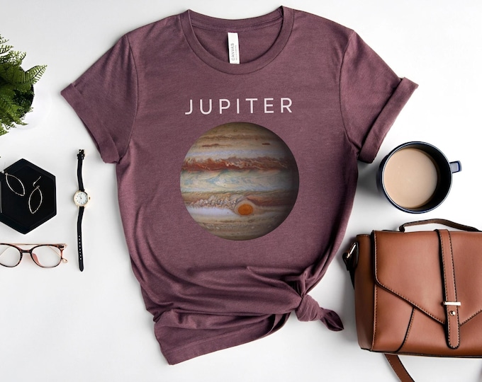 Jupiter Planet T-Shirt, Jupiter Lover Tee, Science Space Planet Shirt, Solar System Tee Shirt, Astronomy Gift, Science Tee, Planet Jupiter