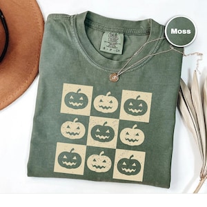 Halloween Pumpkin Shirt, Comfort Colors Halloween Tee, Spooky Jack O Lantern Shirt, Cute Fall Pumpkin Graphic Tee, Spooky Season Gift