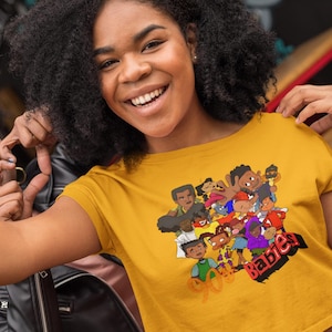 Vintage 90s Babies T-Shirt Featuring Iconic Black Cartoon Characters Retro Nostalgia Tee image 2