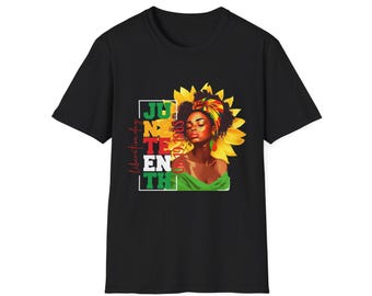 Juneteenth Celebration T-Shirt, Black History Tee, Unisex Softstyle Shirt, African American Pride Apparel,