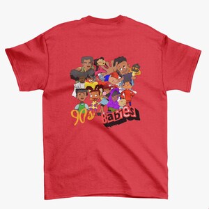 Vintage 90s Babies T-Shirt Featuring Iconic Black Cartoon Characters Retro Nostalgia Tee image 7