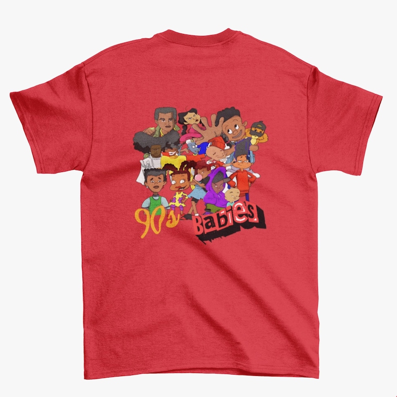 Vintage 90s Babies T-Shirt Featuring Iconic Black Cartoon Characters Retro Nostalgia Tee image 7