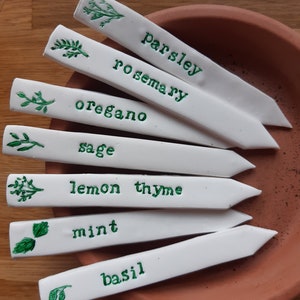 Seed markers plant labels herb markers. Garden decor. Allotment accessories. image 4