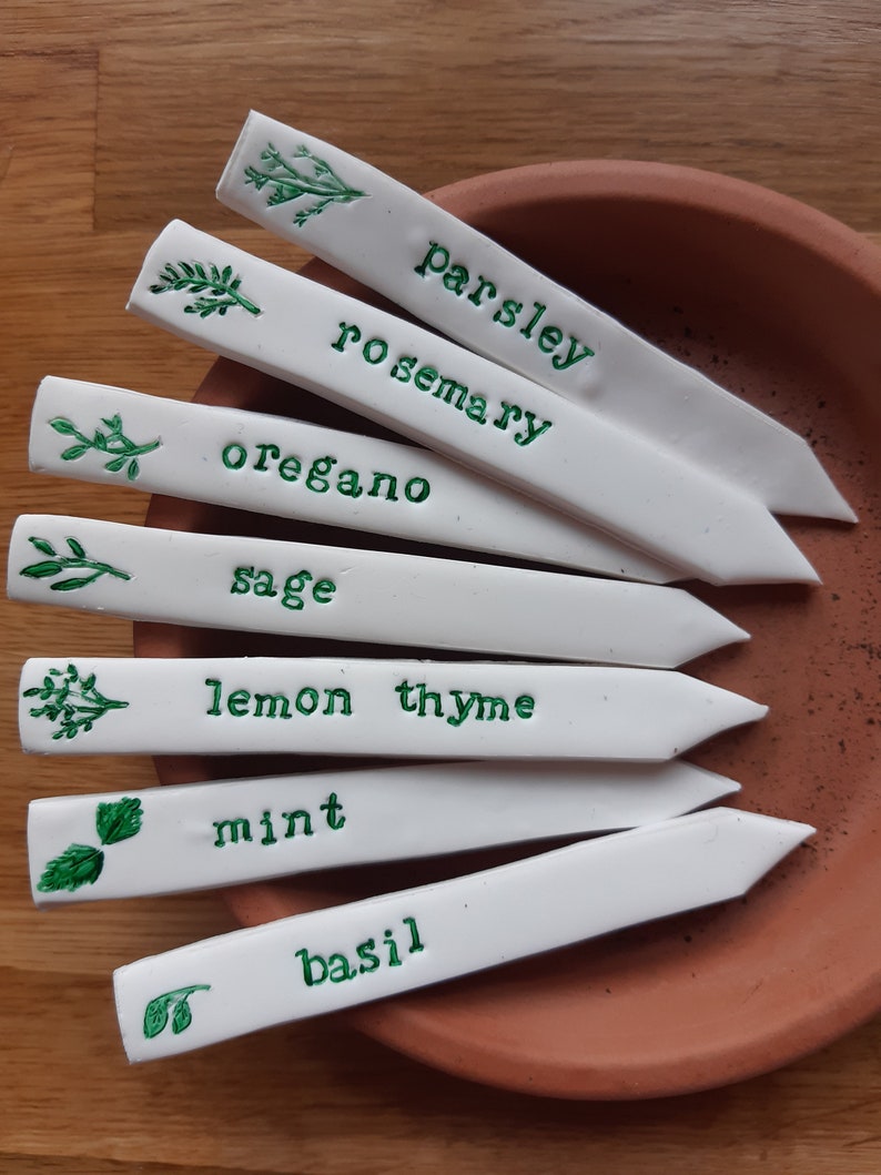 Seed markers plant labels herb markers. Garden decor. Allotment accessories. image 4