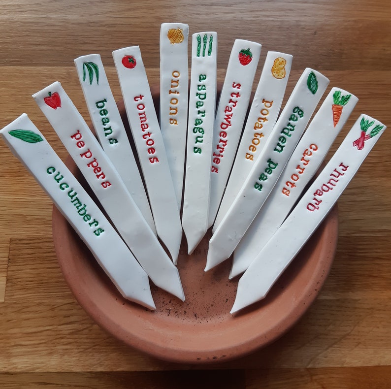 Seed markers plant labels herb markers. Garden decor. Allotment accessories. image 2