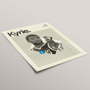 Kyrie Irving Poster Dallas Mavericks Mavs NBA Printable Digital Download Basketball Decor Wall ...