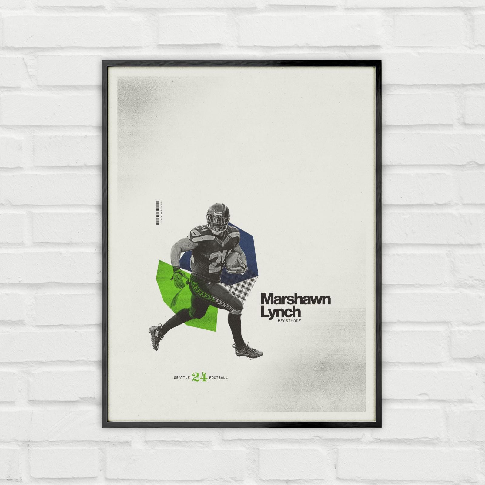 Marshawn Lynch Print - Etsy, image size:1600x1600