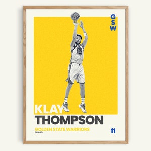  Klay Thompson Poster Wall Art Canvas Print Poster Home Bathroom  Bedroom Office Living Room Decor Canvas Poster Unframe:12x18inch(30x45cm):  Posters & Prints