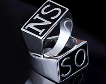Men's Sons Of Anarchy Ring, Soa Signet Ring, Biker, Gothic, Anarchy Ring, Birthday Gift Ring, Anniversary Gift, Husband Gift, Motorbiker