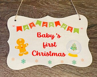 El primer cartel navideño del bebé