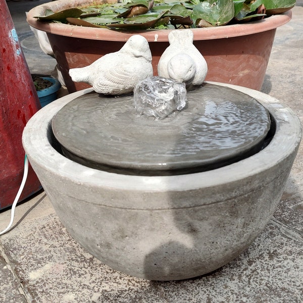 Bird Bath Fountain Etsy