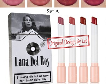 Rossetto Lana Del Rey, Regali personalizzati, Set di rossetti per sigarette Lana Del Rey, Regalo per lei, Regali per la mamma, Regali per la festa della mamma