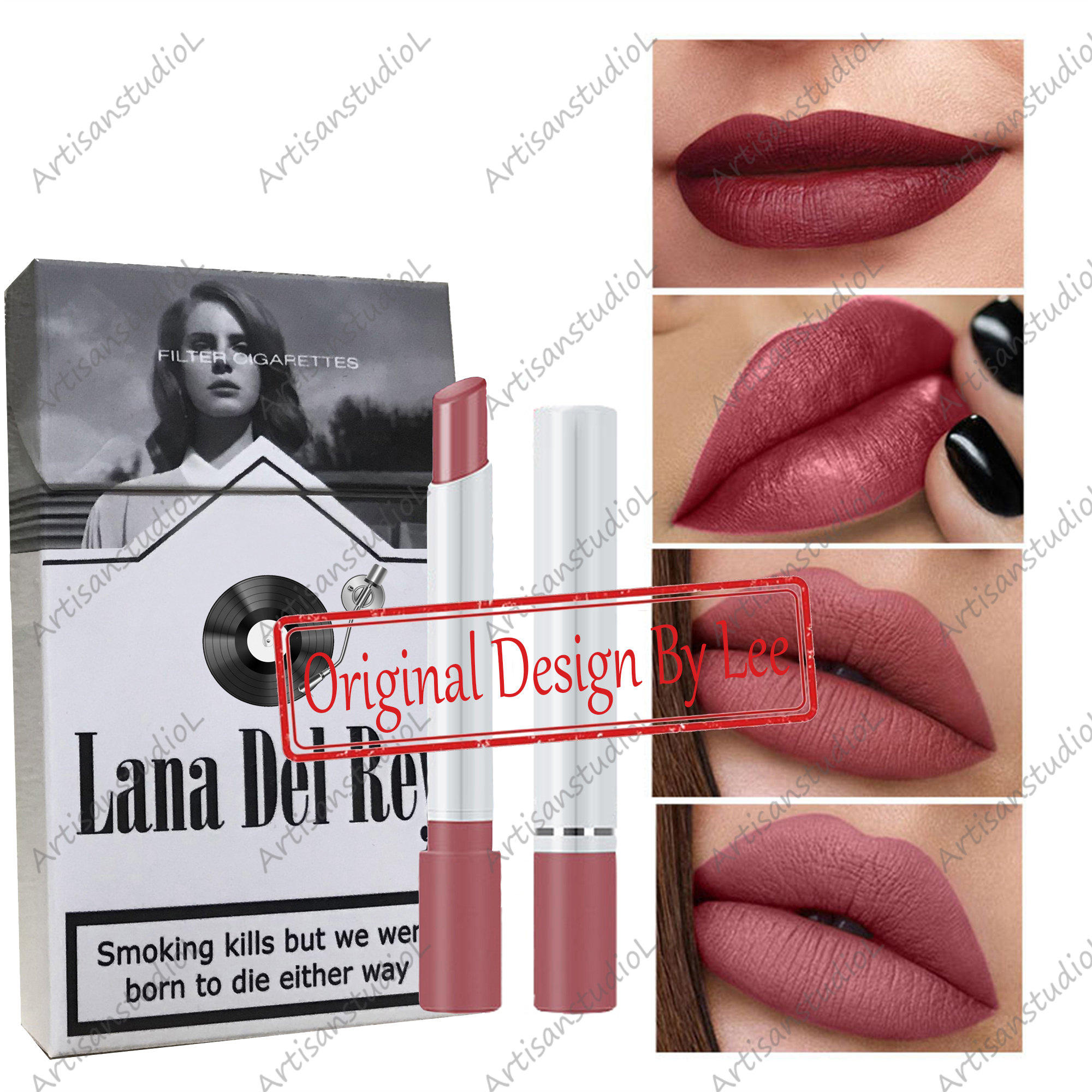 Lana Del Rey Lipstick, Personalized Lana Del Rey Cigarette Box, Lana Del  Rey Cigarette Lipsticks Set, Lana Del Rey Poster Box - Etsy